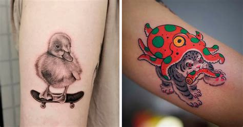 cute animal tattoo ideas|realistic animal tattoos.